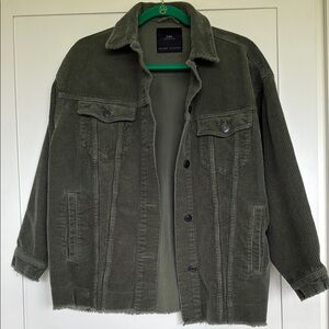 Zara Green Corduroy Jacket